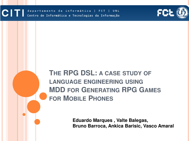 mdd for g enerating rpg g ames