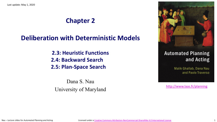 chapter 2 deliberation with deterministic models