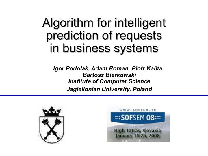 algorithm for intelligent algorithm for intelligent