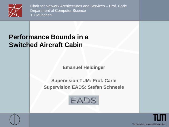 performance bounds in a switched aircraft cabin