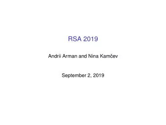 RSA 2019  Andrii Arman and Nina Kam  cev  September 2, 2019  Conference picture  Andrii Arman and