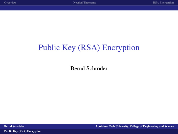 public key rsa encryption