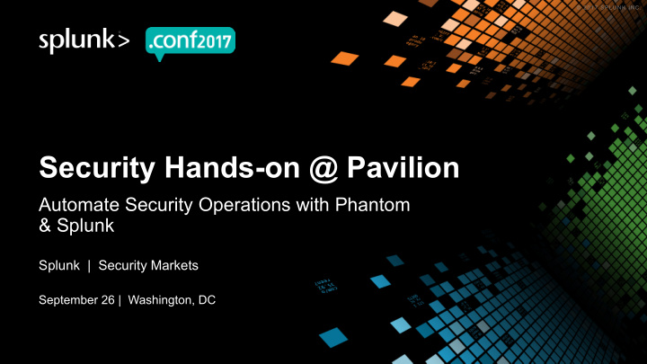 security hands on pavilion