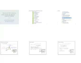 Lecture 10: Req. Eng. Wrap-Up /  .  Requirements Engineering with scenarios  .  .  Documents