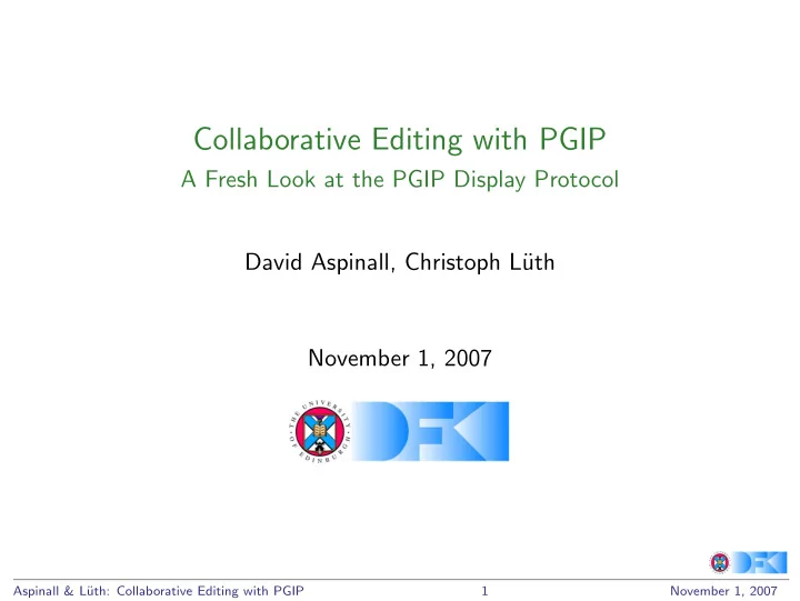 collaborative editing with pgip