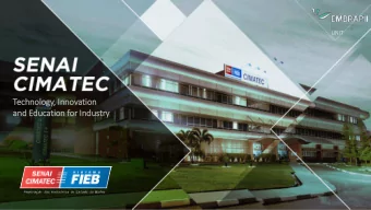 an  and Education for In  Industry  The SENAI CIMATEC Campus  Highlights  4 buildings  More than