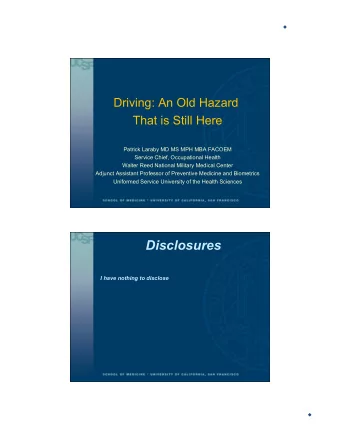 Disclosures  I have nothing to disclose  1  3/12/16  DoD Statement  The views expressed in