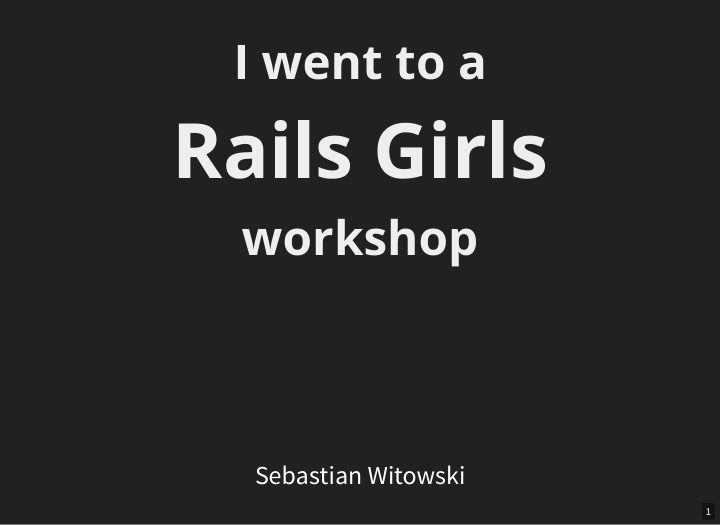 rails girls rails girls