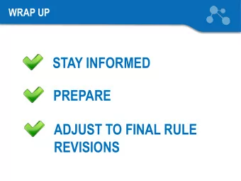 ADJUST TO FINAL RULE  REVISIONS  FOR MORE INFORMATION  www.ae2s.com/rlcr.php  Presentation