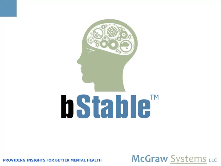 providing insights for better mental health