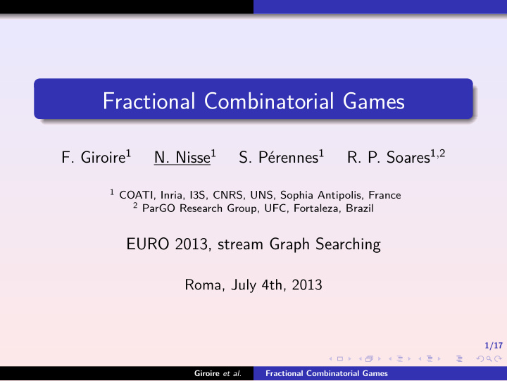fractional combinatorial games