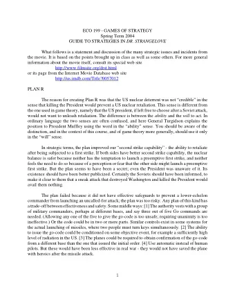 1  To allow the President to retrieve the situation after an unprovoked launch of Plan R, there