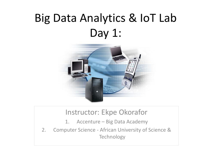 big data analytics iot lab