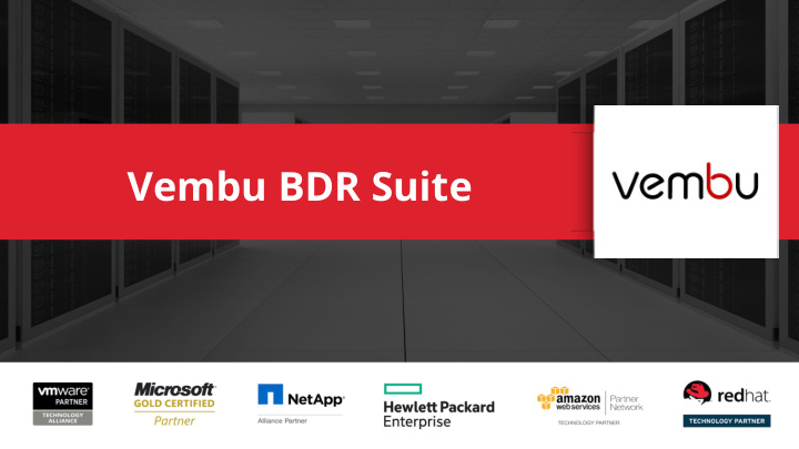 vembu bdr suite vembu technologies