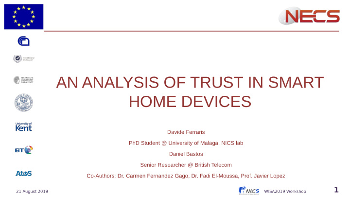 an analysis of trust in smart home devices