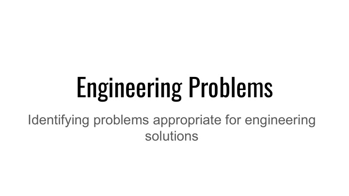 engineering problems
