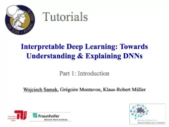 From ML Successes to Applications  ICIP18 Tutorial on Interpretable Deep Learning  2  Black Box