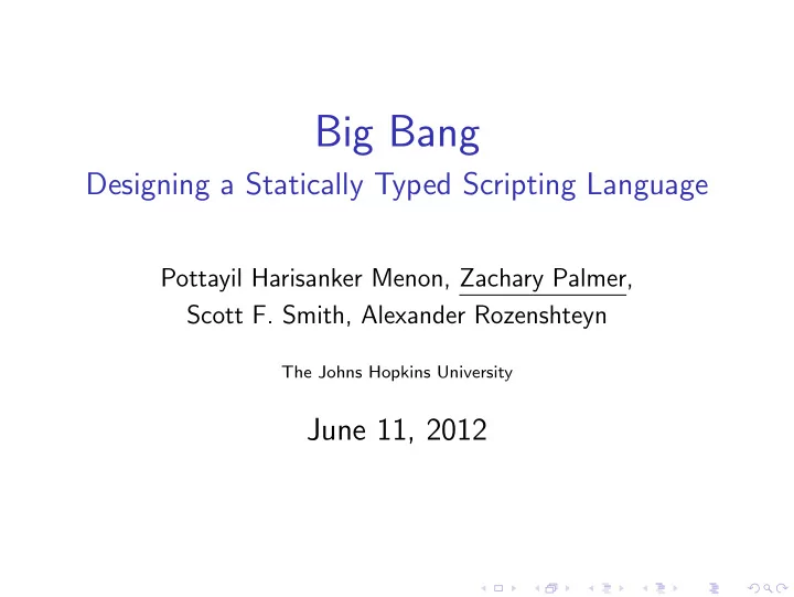 big bang