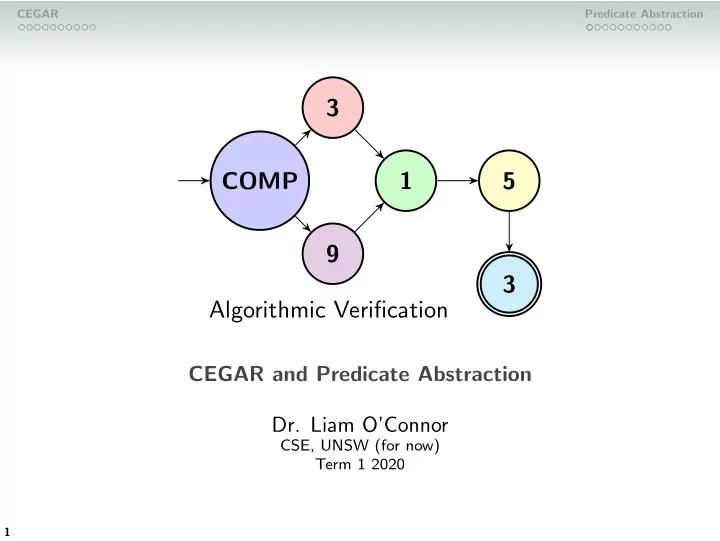 3 comp 1 5 9 3 algorithmic verification