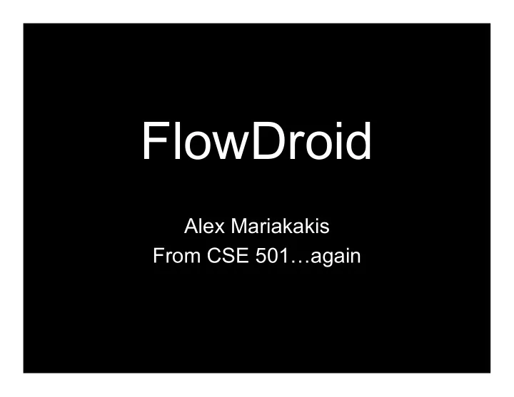 flowdroid