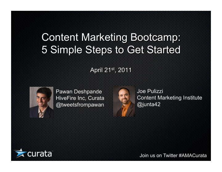 content marketing bootcamp