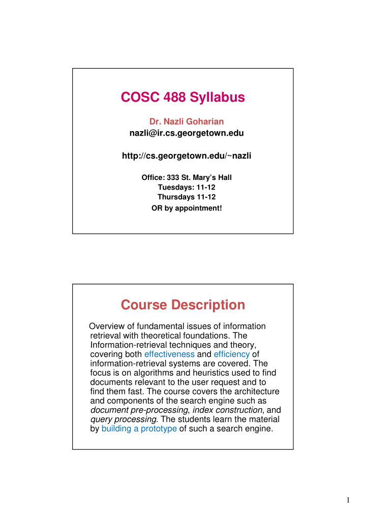 cosc 488 syllabus