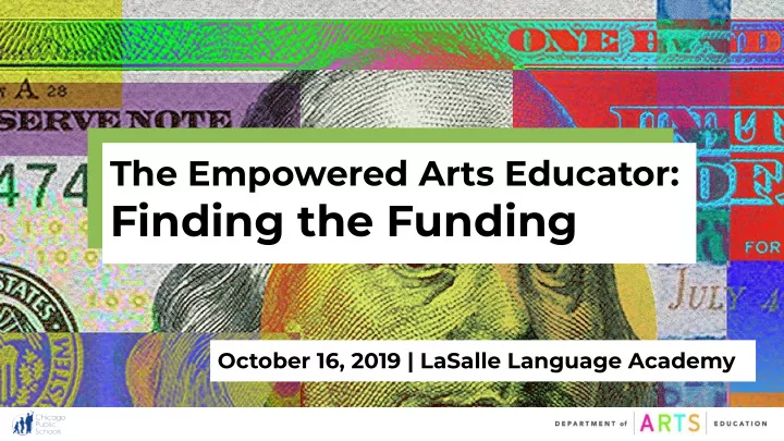 finding the funding
