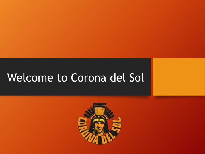 welcome to corona del sol administrative team