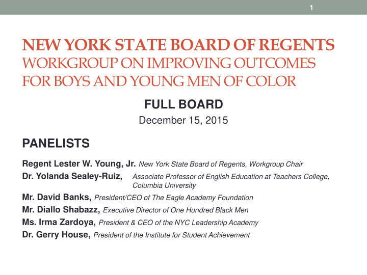 new york state board of regents