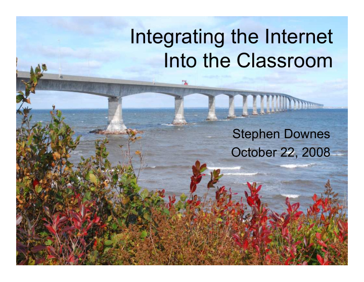 integrating the internet into the classroom