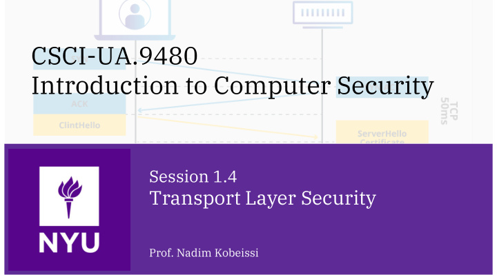 csci ua 9480 introduction to computer security