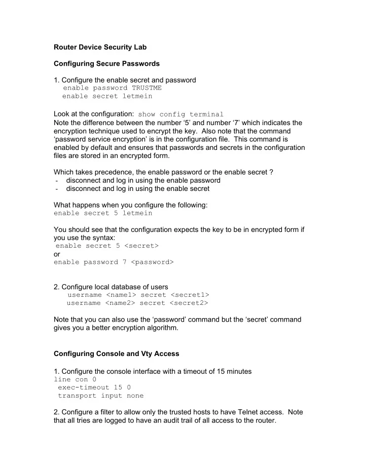 access list 103 remark vty telnet access acl access list