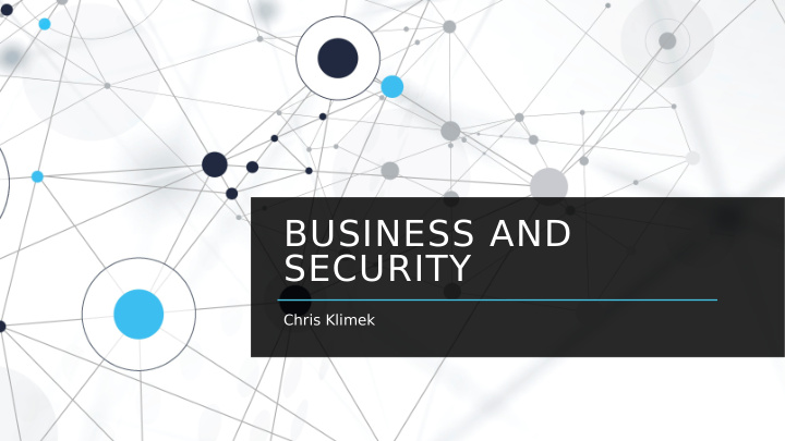 business and security