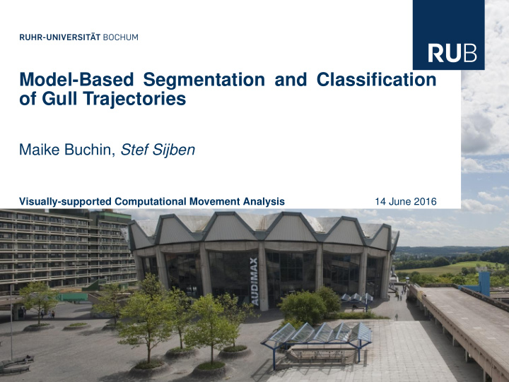 model based segmentation and classification of gull