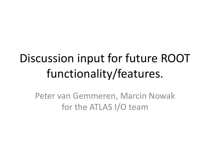 functionality features