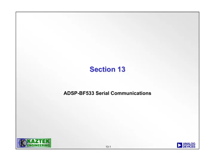 section 13 section 13