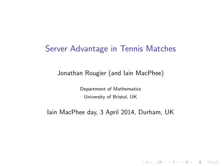 server advantage in tennis matches