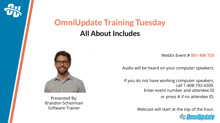 omniupdate training tuesday