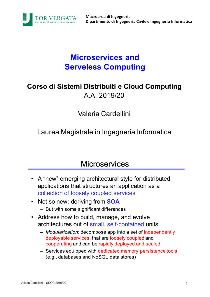 microservices and serveless computing