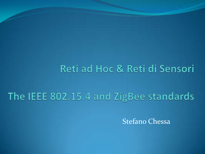 stefano chessa zigbee