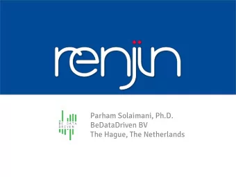 Parham Solaimani, Ph.D.  BeDataDriven BV  The Hague, The Netherlands  What is Renjin  R interpreter