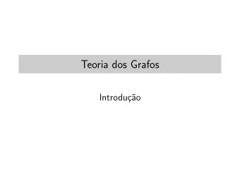 Teoria dos Grafos  Introdu  c  ao  Refer  encias P. O. Boaventura Netto, Grafos: Teoria,