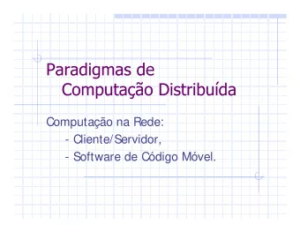 Computao na Rede:  - Cliente/Servidor,  - Software de Cdigo Mvel.  Server  Client Know -