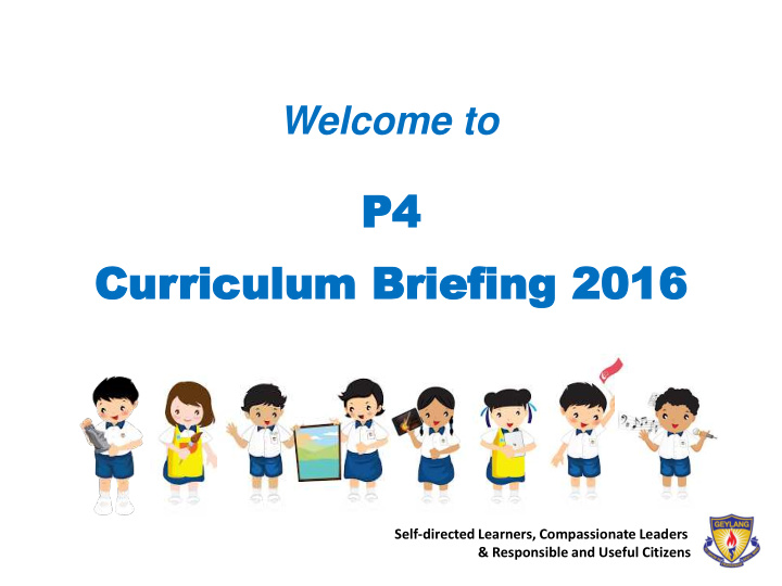 p4 p4 cur curriculum riculum briefing briefing 2016 2016