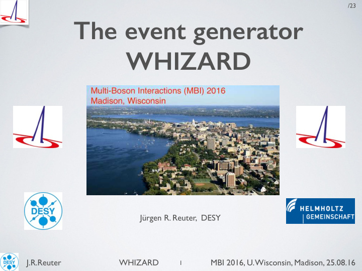 the event generator whizard