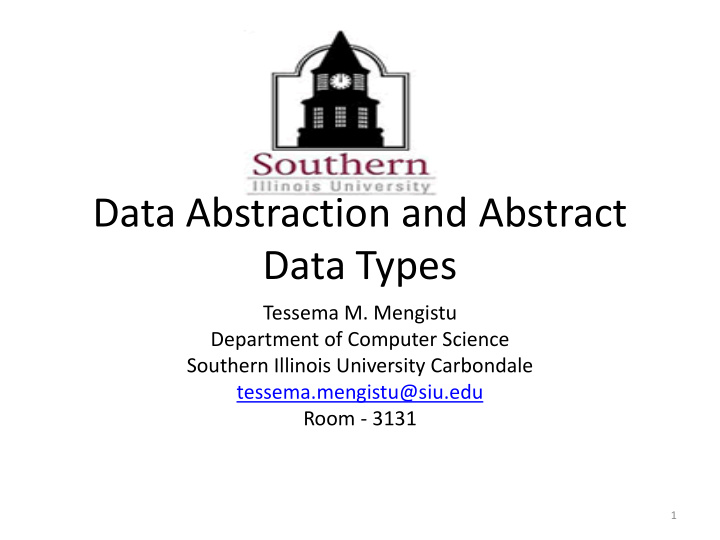 data abstraction and abstract
