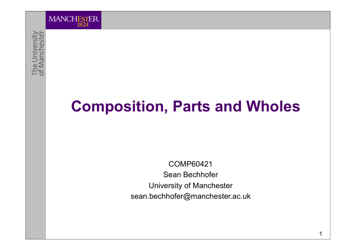 composition parts and wholes
