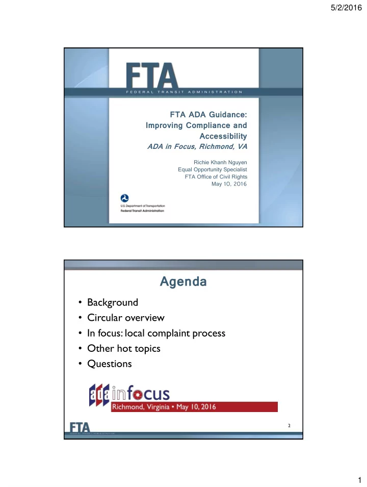 agenda