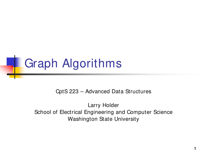 graph algorithms