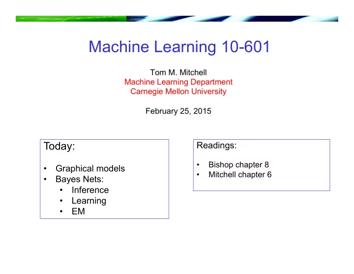 machine learning 10 601